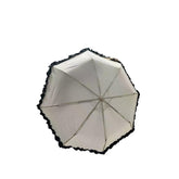 Nessiworld TK-3665 Katlanır Otomatik Şemsiye 8 Telli Desenli Fırfırlı